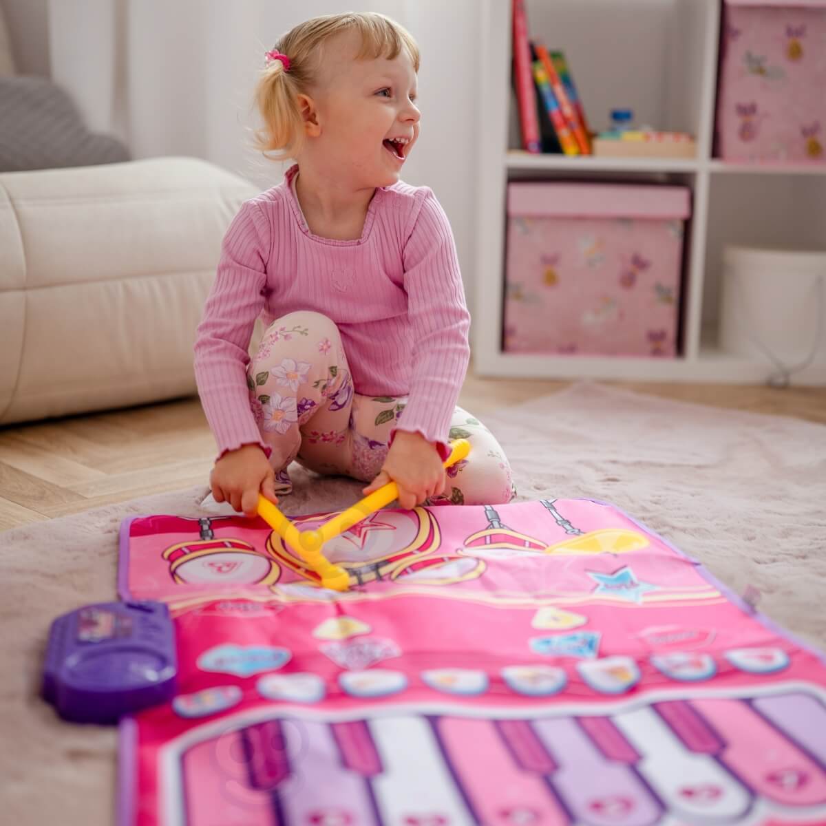 Muzikinis kilimėlis WOOPIE 2in1 pianinas ir būgnai vaikams