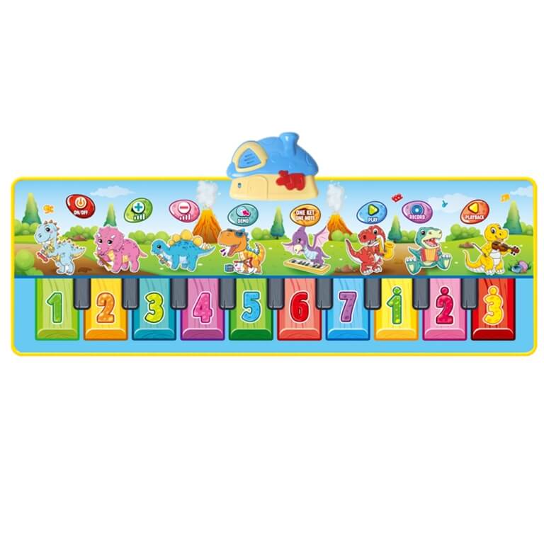 Muzikinis kilimėlis WOOPIE Dinusie 2in1 su dinozaurais