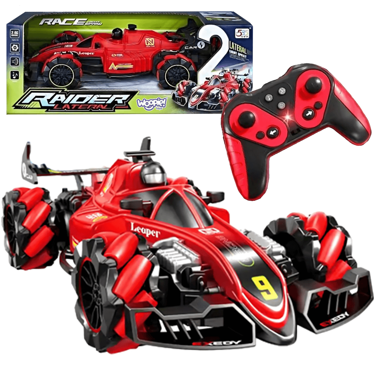 194724.png RC automobilis WOOPIE Raider su garais šviesomis ir kilimėliu