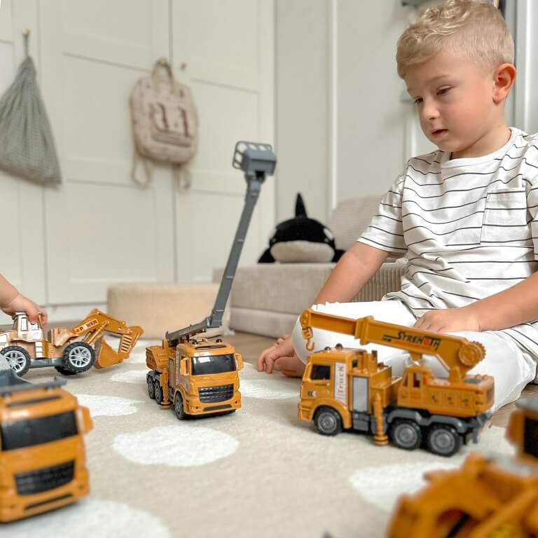 Statybinės mašinos vaikams WOOPIE GREAT 6 vnt