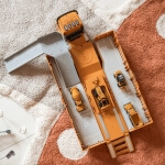 Statybinis sunkvežimis vaikams WOOPIE 6in1 Crane Resoraki su 6 automobiliais