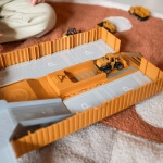 Statybinis sunkvežimis vaikams WOOPIE 6in1 Crane Resoraki su 6 automobiliais