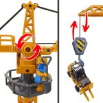 Statybinis sunkvežimis vaikams WOOPIE 6in1 Crane Resoraki su 6 automobiliais