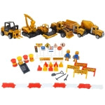 Statybinis sunkvežimis vaikams WOOPIE 6in1 Crane Resoraki su 6 automobiliais