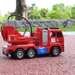 Gaisrinis automobilis savarankiškai važiuojantis su LED ir mini modeliais