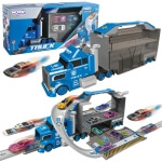 Policijos sunkvežimis WOOPIE lenktynių trasa su 4 automobiliais