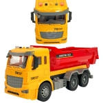 Statybinis savivartis WOOPIE 1:12 su priekaba ir edukacinėmis funkcijomis