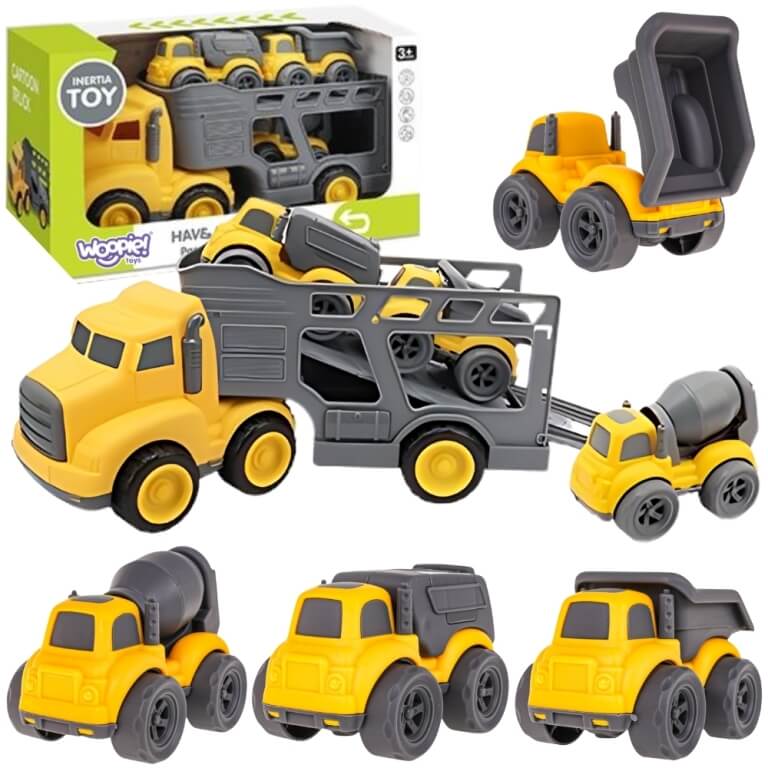Žaislų rinkinys Woopie Sunkvežimis su 3 transportais