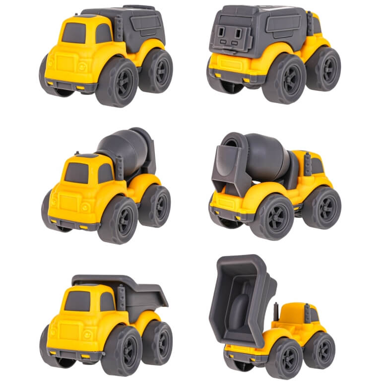 Žaislų rinkinys Woopie Sunkvežimis su 3 transportais