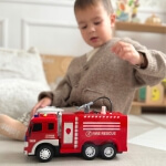 RC gaisrinė mašina vaikams Woopie 1:14 su vandens pylimu ir garsais