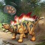 RC dinozauras Woopie Stegozauras su šviesomis