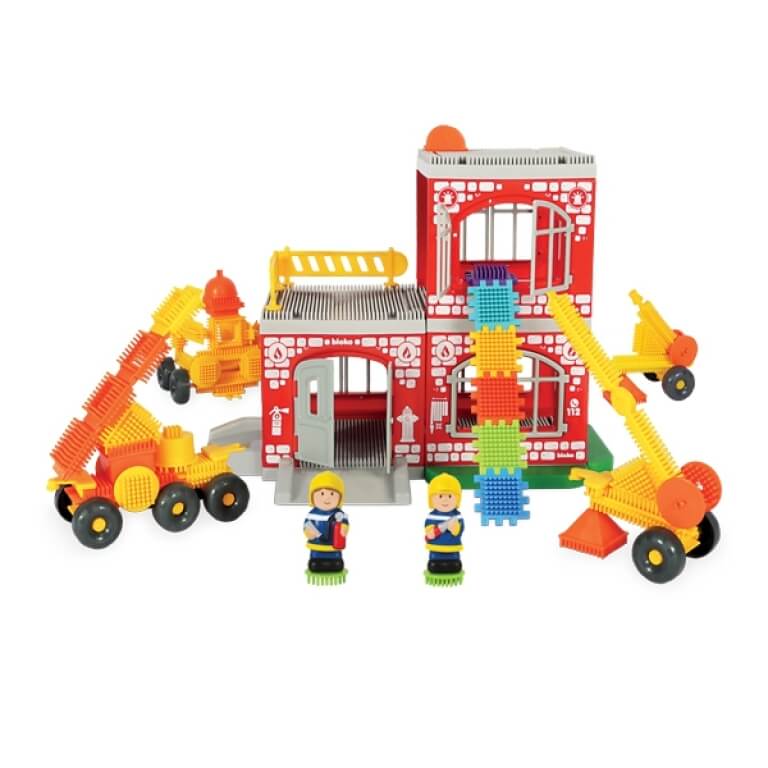 Konstruktorius Mochtoys Pin Bricks Bloko Firefighters 100 vnt