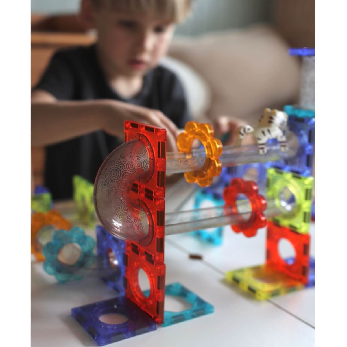 Magnetinė trasa Woopie Animal Paradise 104 el su figūrėlėmis