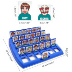 Šeimos žaidimas Woopie Guess Who It Is su personažų kortelėmis