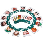 Šeimos žaidimas Woopie Guess Who It Is su personažų kortelėmis