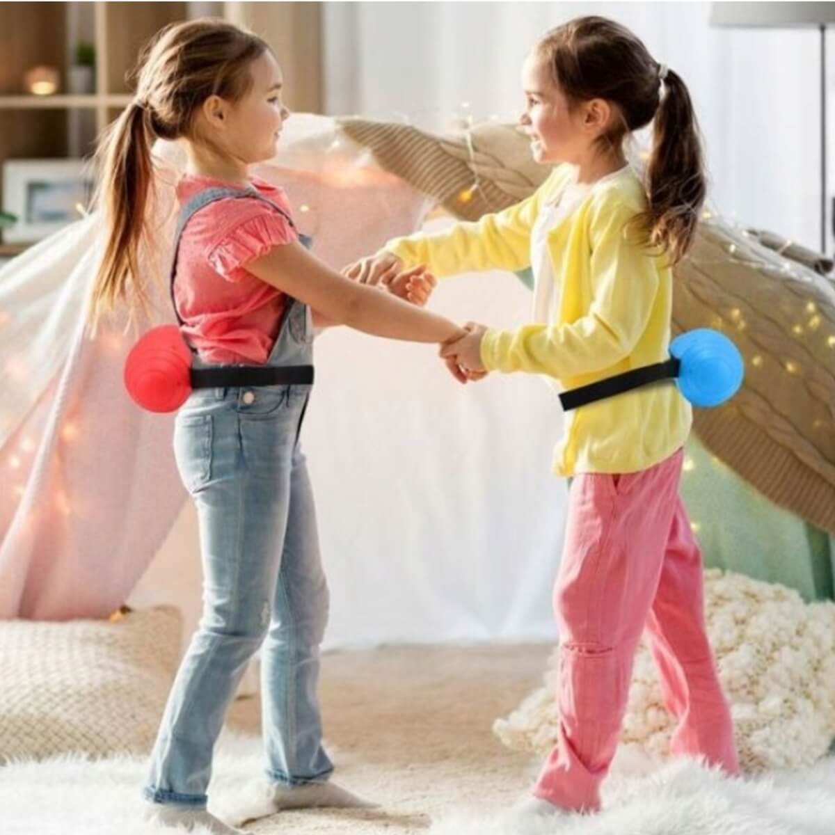 Judrus žaidimas Woopie Swinging Ball 2 žaidėjams su kamuoliukais