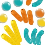 Magnetinis konstruktorius Woopie 84 detalės su dino automobiliais