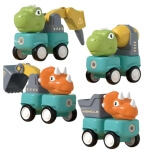 Magnetinis konstruktorius Woopie 84 detalės su dino automobiliais