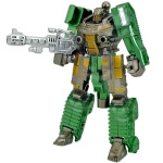 Žaislinis robotas Woopie Silver Blade transformeris su ginklu