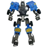 Žaislinis robotas Woopie transformeris 2in1 su koviniais priedais