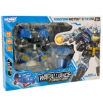 Žaislinis robotas Woopie transformeris 2in1 su koviniais priedais