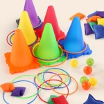 Žaidimų rinkinys Woopie 3in1 lauko žaidimai vaikams ir šeimai