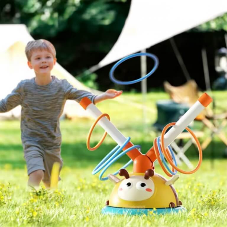 Interaktyvus žaislas Woopie 2in1 bitė šokdynė ir lankų mėtymas