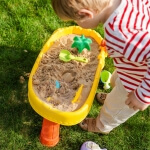 Smėlio stalas Woopie su vairu ir 8 priedais žaidimams lauke