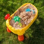 Smėlio stalas Woopie su vairu ir 8 priedais žaidimams lauke