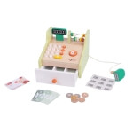 Kasos aparatas Classic World medinis su pinigais ir skeneriu