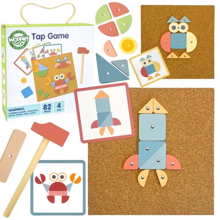 Rinkinys Woopie vinukų kalimo lenta su 82 detalėmis nuo 4 m