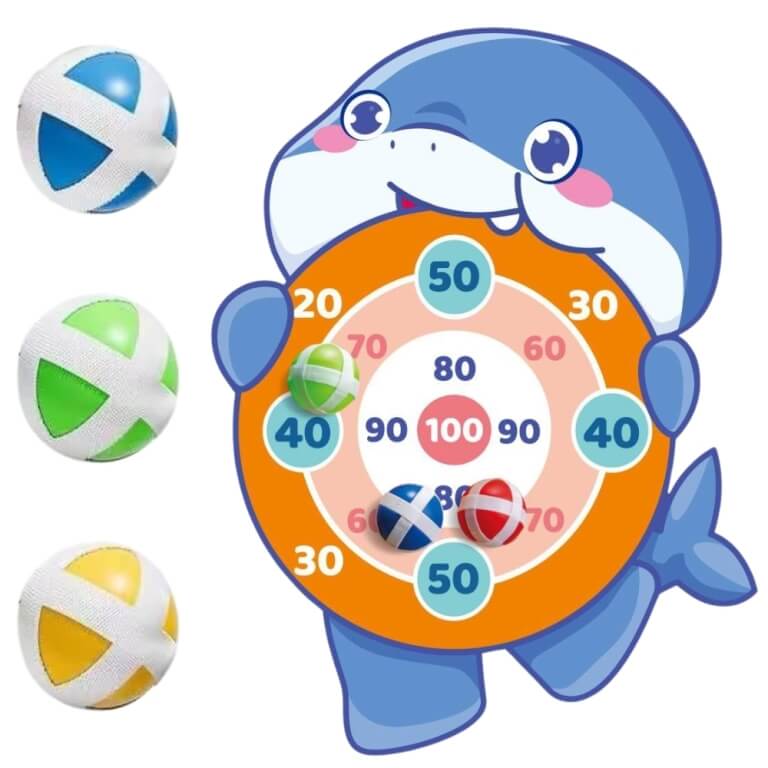 Taikinys Woopie Ryklio forma su Velcro kamuoliukais 3 vnt