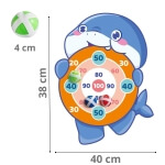 Taikinys Woopie Ryklio forma su Velcro kamuoliukais 3 vnt