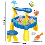 Žaidimų stalas Woopie 2in1 vandens ir smėlio komplektas 12 dalių