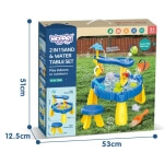 Žaidimų stalas Woopie 2in1 vandens ir smėlio komplektas 12 dalių