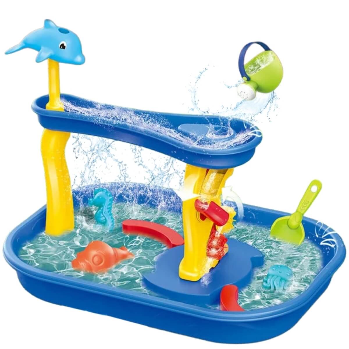 Vandens žaislas Woopie 2in1 vandens kelias su delfinais 11 dalių