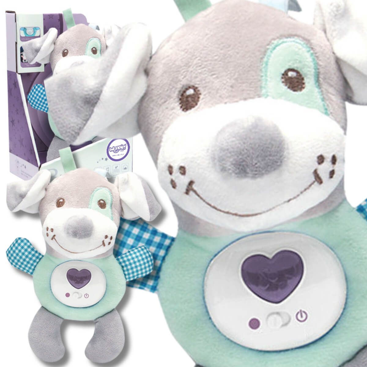 Interaktyvus minkštas žaislas migdukas vaikams, Woopie
