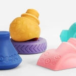 Sensorinės kaladėlės vaikams , Woopie  13 vnt.