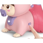 Interaktyvus ropojantis žaislas su melodijomis, Woopie  rožinė