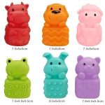 Minkštų sensorinių gyvūnų rinkinys, Woopie  6vnt.