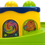 Spalvingas mušamasis žaislas su plaktuku montessori, Woopie