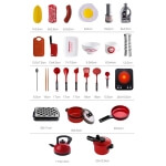 Žaislinis virtuvėlės rinkinys su priedais, Woopie  36 vnt