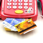 Žaislinis kasos aparatas su skaitytuvu skaičiuotuvu ir priedais, Woopie