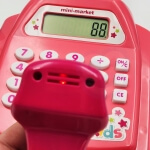 Žaislinis kasos aparatas su skaitytuvu skaičiuotuvu ir priedais, Woopie