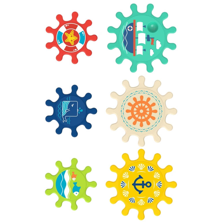 Vandens vonios žaislas, Woopie 6 vnt.