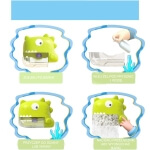 Putojantis vonios žaislas dinozauras, Woopie  žalias