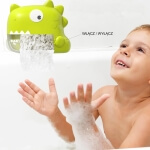 Putojantis vonios žaislas dinozauras, Woopie  žalias