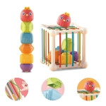 Žaislinis lankstus sensorinis kubas rūšiuotojas vaikams, Woopie