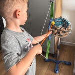 Žaislinis lankas su strėlėmis ir taikiniu, Woopie