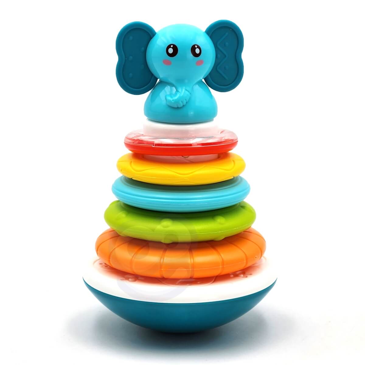 Interaktyvi piramidė dramblys su barškučiu, Woopie